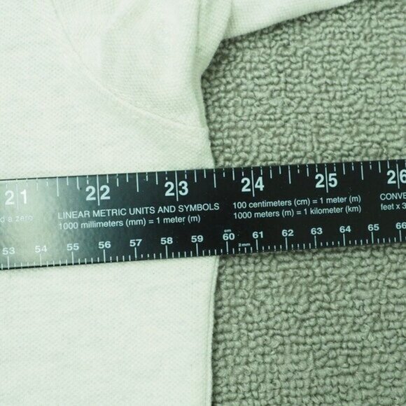 St. John's Bay  Legacy Polo Shirt  Men's Size Large Gray‎ Cream Short Sleeve - Picture 4 of 5